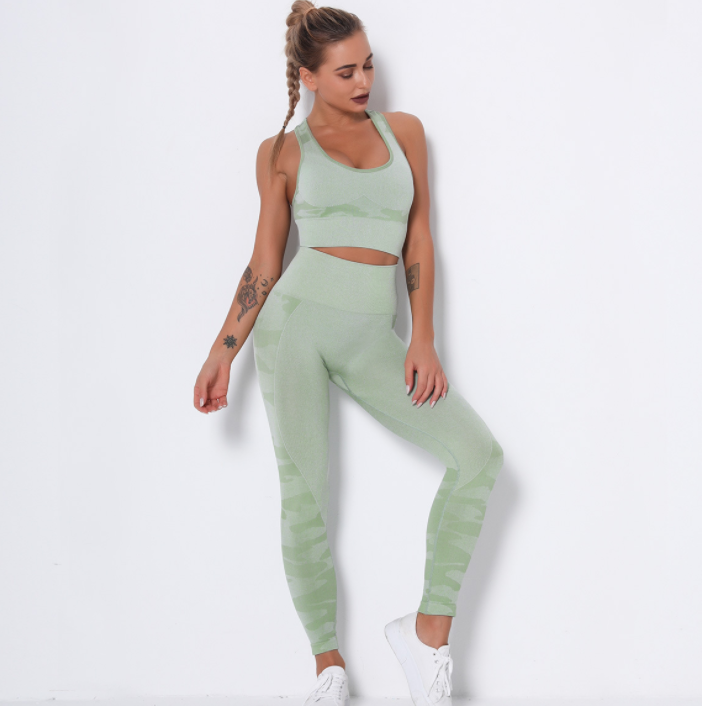 Tracksuit For Women High Elasticity Sexy Fitness Suit Breathable Yoga Set Workout Running Sport Clothes For Women