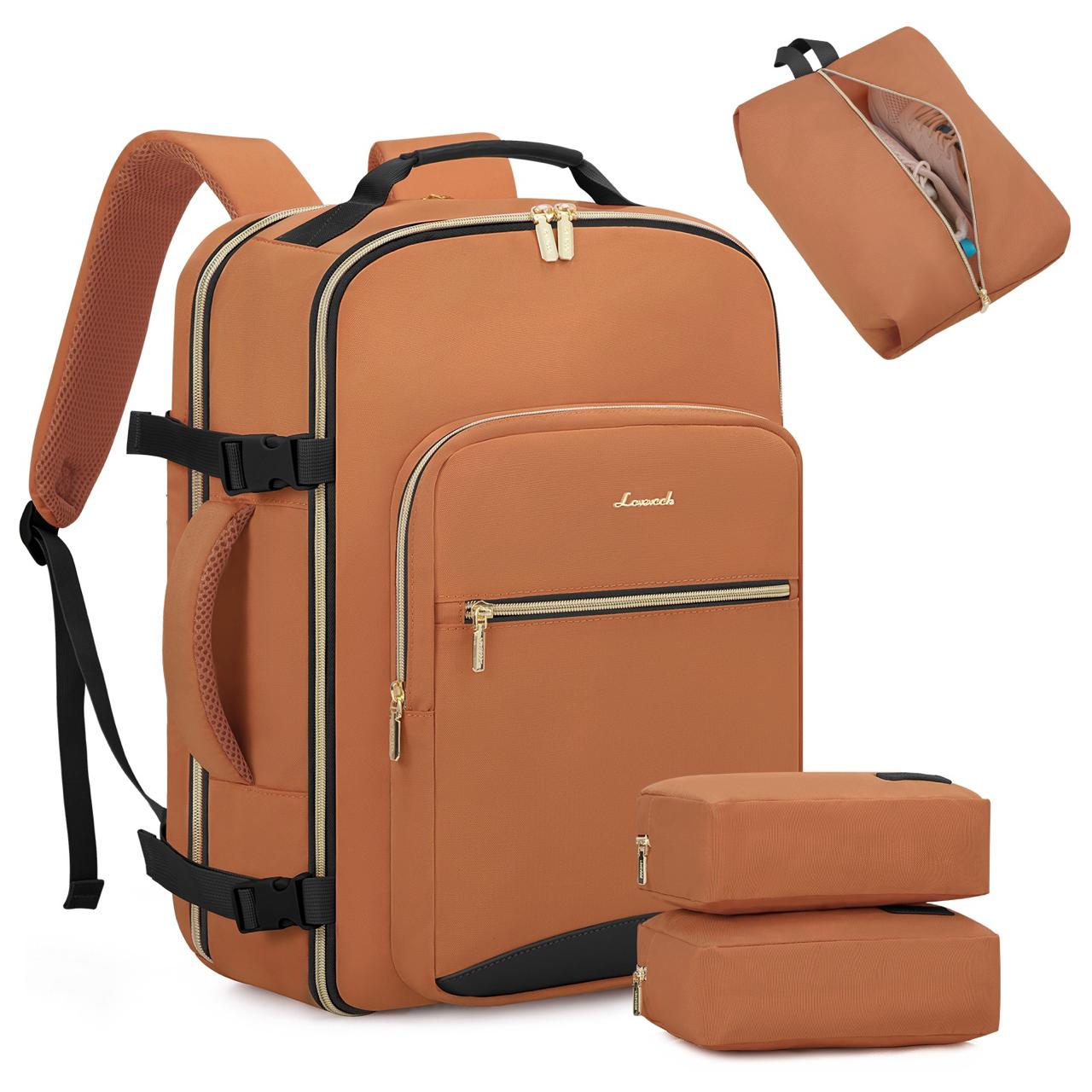 TSA-Approved 40L Premium Travel Backpack – Airline-Friendly Carry-On with Packing Pouches