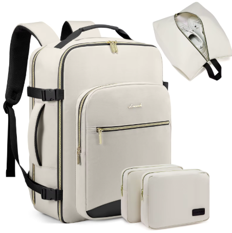 TSA-Approved 40L Premium Travel Backpack – Airline-Friendly Carry-On with Packing Pouches