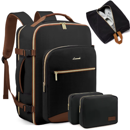 TSA-Approved 40L Premium Travel Backpack – Airline-Friendly Carry-On with Packing Pouches