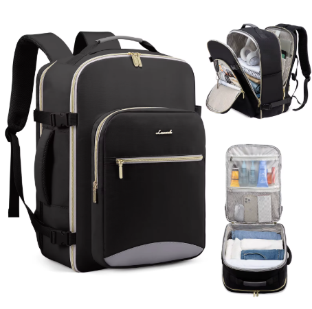 TSA-Approved 40L Premium Travel Backpack – Airline-Friendly Carry-On with Packing Pouches