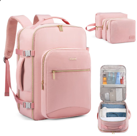 TSA-Approved 40L Premium Travel Backpack – Airline-Friendly Carry-On with Packing Pouches