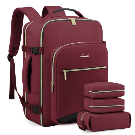 TSA-Approved 40L Premium Travel Backpack – Airline-Friendly Carry-On with Packing Pouches