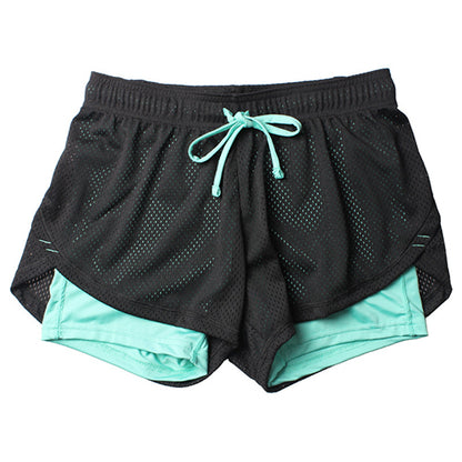 Sport Shorts Women Fitness Clothes Summer Mesh Workout Lulu Running Gym Yoga Shorts