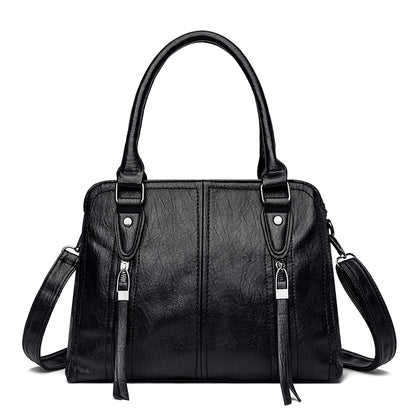 New Retro Fashion High Quality Leather Women's Handbags Large Capacity Messenger Bags Ladies Casual Simple Messenger Bags