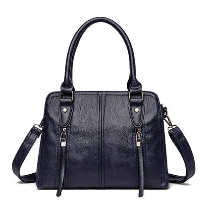 New Retro Fashion High Quality Leather Women's Handbags Large Capacity Messenger Bags Ladies Casual Simple Messenger Bags