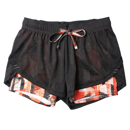 Sport Shorts Women Fitness Clothes Summer Mesh Workout Lulu Running Gym Yoga Shorts