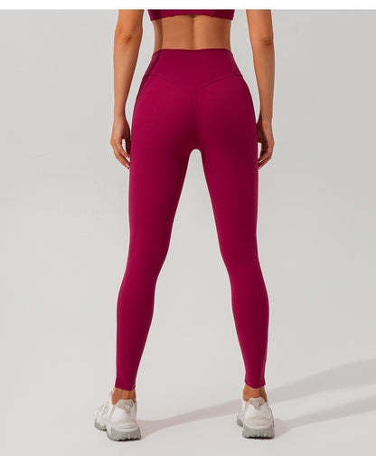 Women's Ribbed High-Waist Pocket Leggings – Tummy Control Yoga & Gym Pants