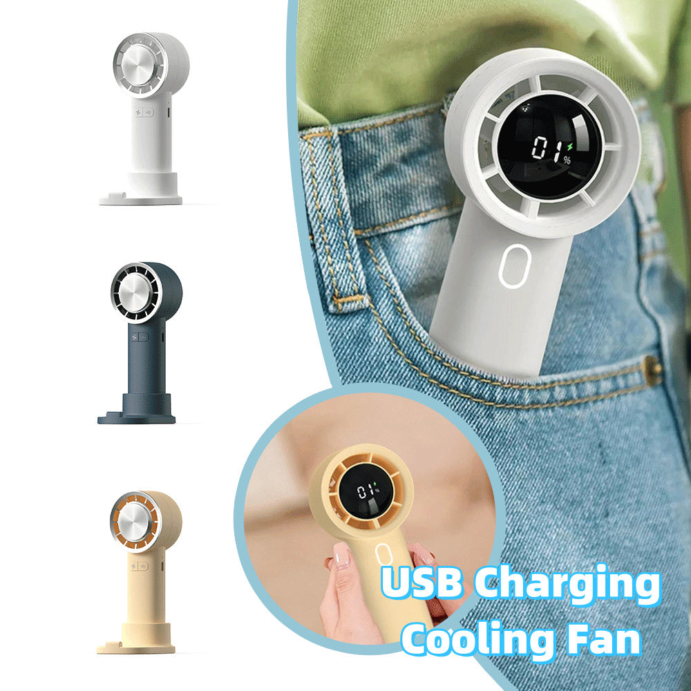 New High Speed Hand Fan Cooler Portable Air Conditioner Portable Fan Rechargeable Mini Air Conditioner