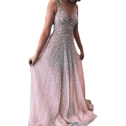Dazzling Evening Dress Long Dress Summer Fashion Style Sleeveless One Obvious Feature Silhouette Type of Clothing