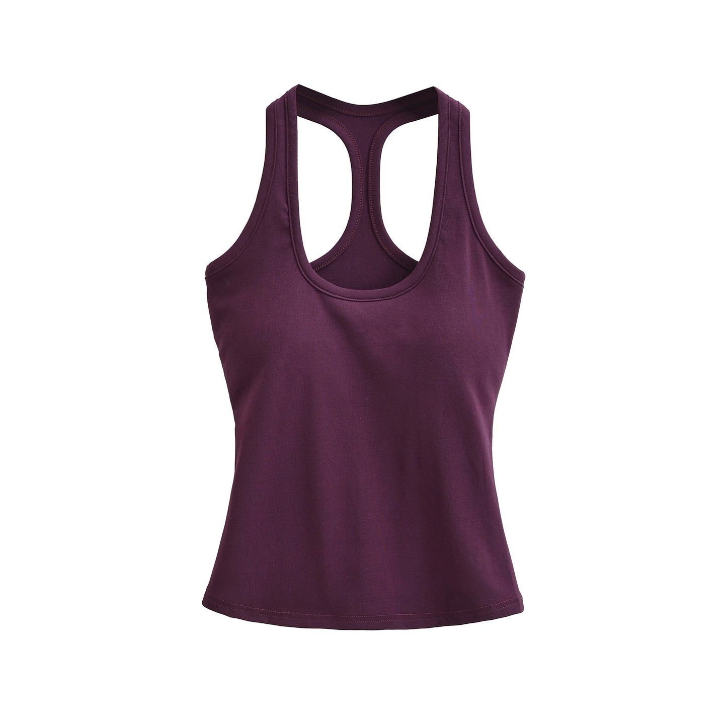 Workout Yoga Tank Top for Women with Padded Bra, Wearable as Outer or Inner Layer, Backless Design, Summer Strappy Top