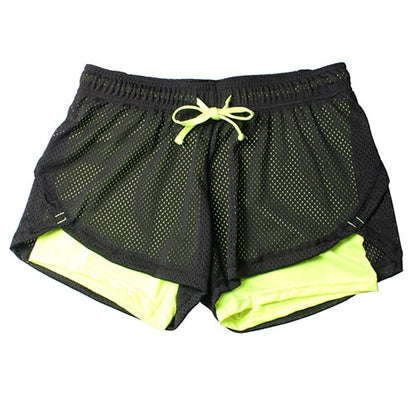 Sport Shorts Women Fitness Clothes Summer Mesh Workout Lulu Running Gym Yoga Shorts