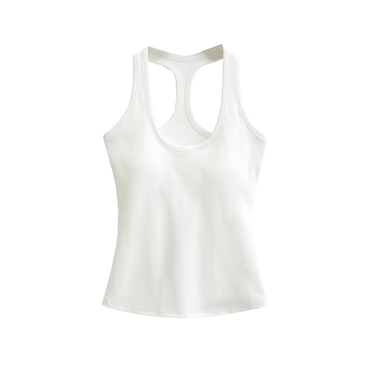 Workout Yoga Tank Top for Women with Padded Bra, Wearable as Outer or Inner Layer, Backless Design, Summer Strappy Top