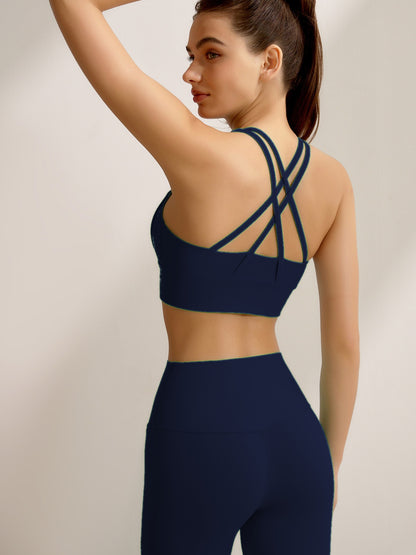 Seamless 2 Piece Workout Set for Women – Sleeveless Top & High Waisted Leggings