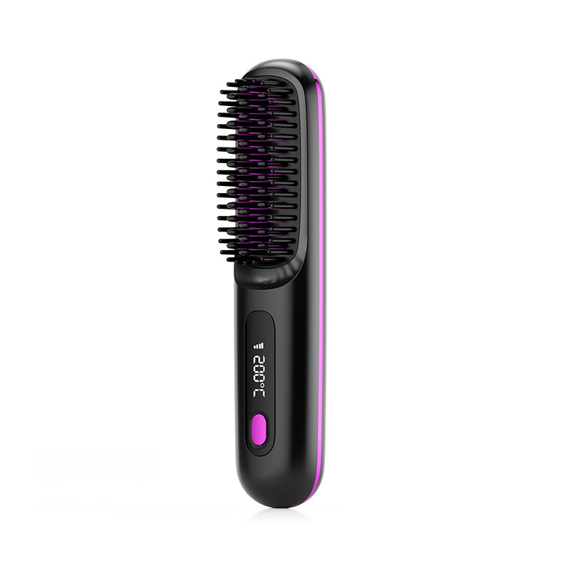 Hair Straightener Brush Cordless Straightening Comb