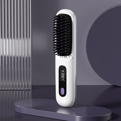 Hair Straightener Brush Cordless Straightening Comb