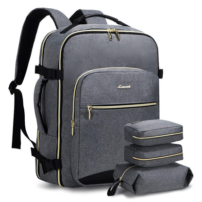 TSA-Approved 40L Premium Travel Backpack – Airline-Friendly Carry-On with Packing Pouches